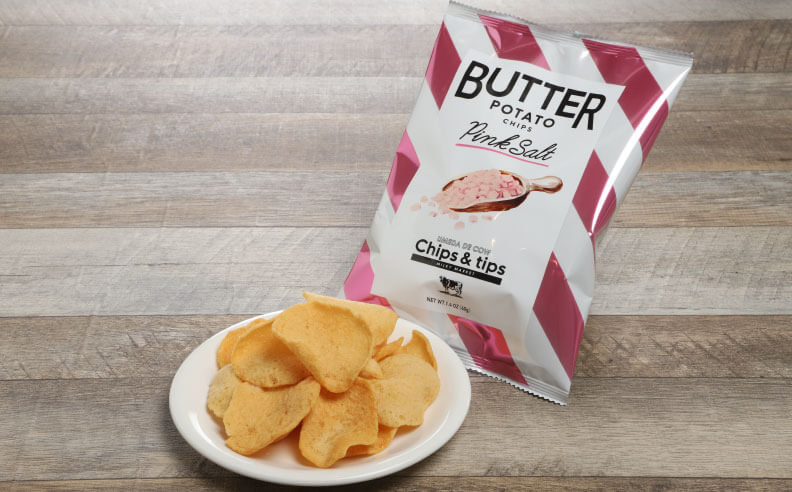 ピンクソルトバターポテトチップス